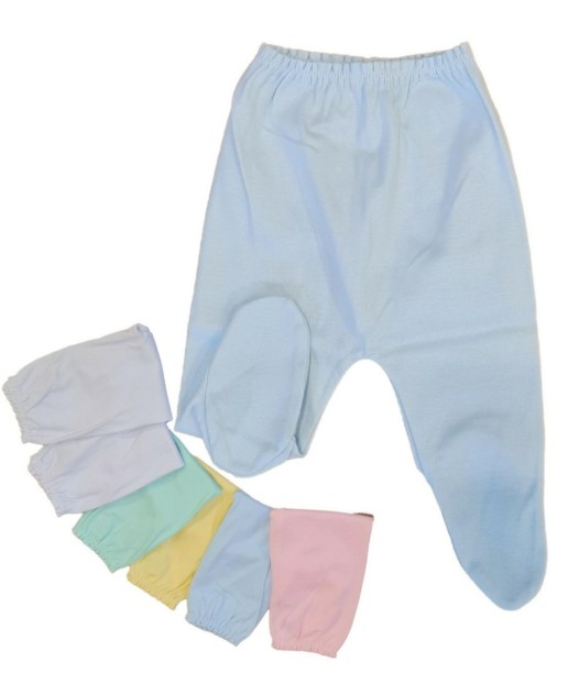 Ghettine in cotone jersey per nascita - Pastello