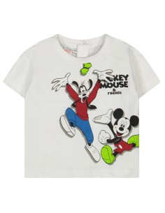 T-shirt con stampa Mickey...