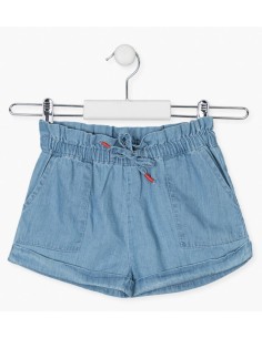 Shorts in denim bambina -...
