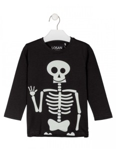 Maglia Halloween Skeleton -...